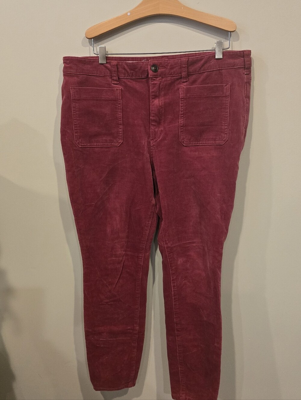 Anthropologie Pilcro Skinny Corduroy Jeans in Wine